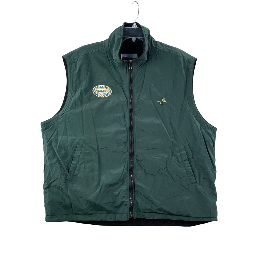 Pacific Fly Vest Men's XL Green East Idaho Fly Tying Expo Fleece Lined Fishing